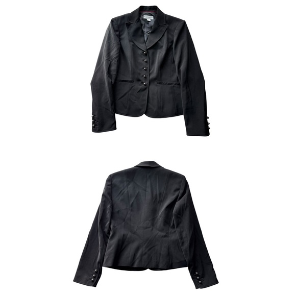 John Meyer Of Norwich Women’s Blazer Jacket Black Size 8 NWOT Business Office - Picture 8 of 8